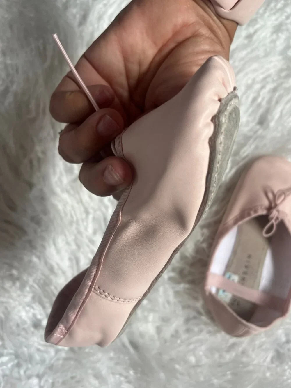 Danskin kids ballet shoes  size 12
